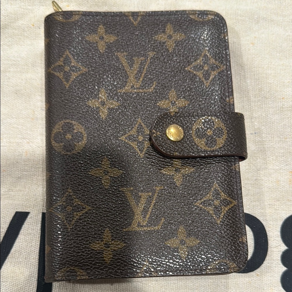 Louis Vuitton Brown and Gold Monogram Wallet